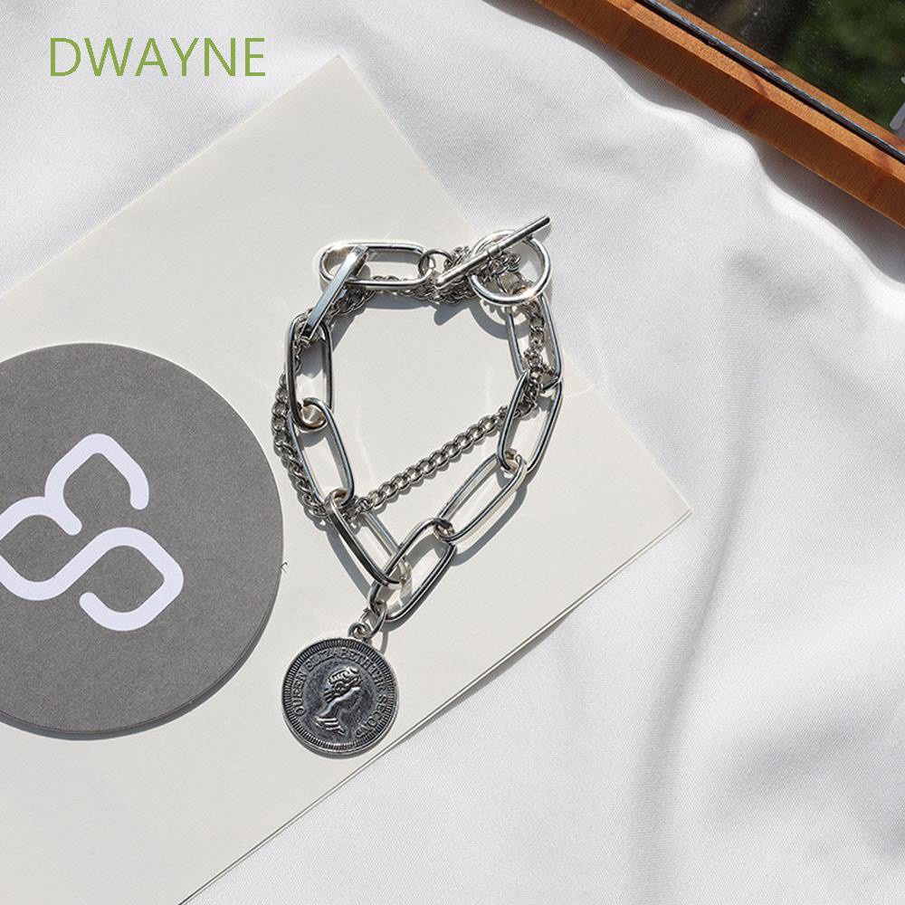 Vòng Đeo Tay Hai Lớp Dày Dặn Phong Cách Punk Cổ Điển Thời Trang Cho Nam Và Nữ