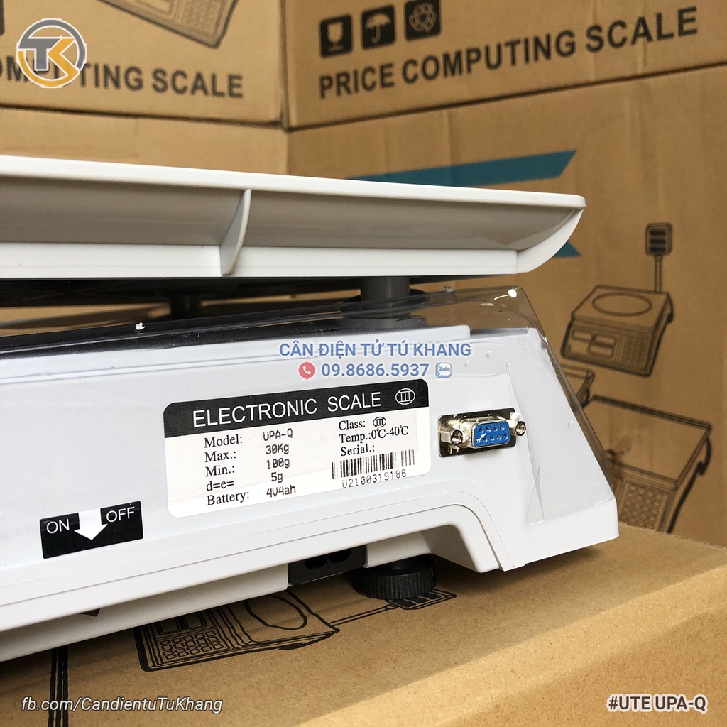 Cân Điện Tử Tính Tiền Kết Nối Phần Mềm Kiotviet Sapo Pos Excel  Cân Tính Giá UTE RS232 30Kg