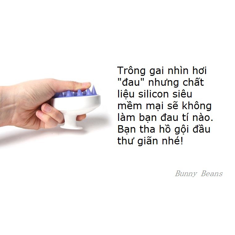 Lược gội đầu Cool Green matxa da đầu, trị gàu dưỡng tóc 💦Shop Bunny Beans💦