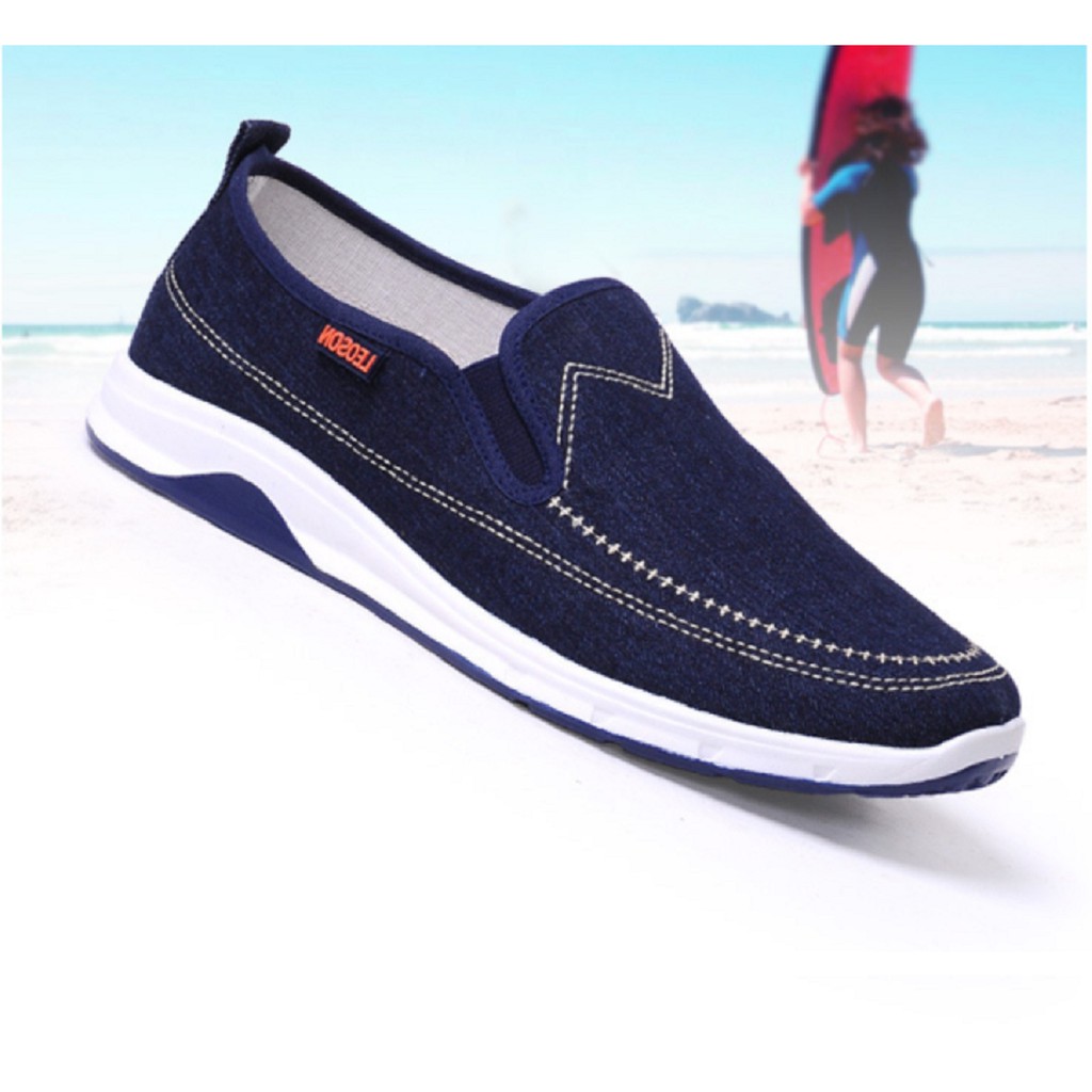 GIÀY LƯỜI JEAN NAM(kèm ảnh thật) | BigBuy360 - bigbuy360.vn