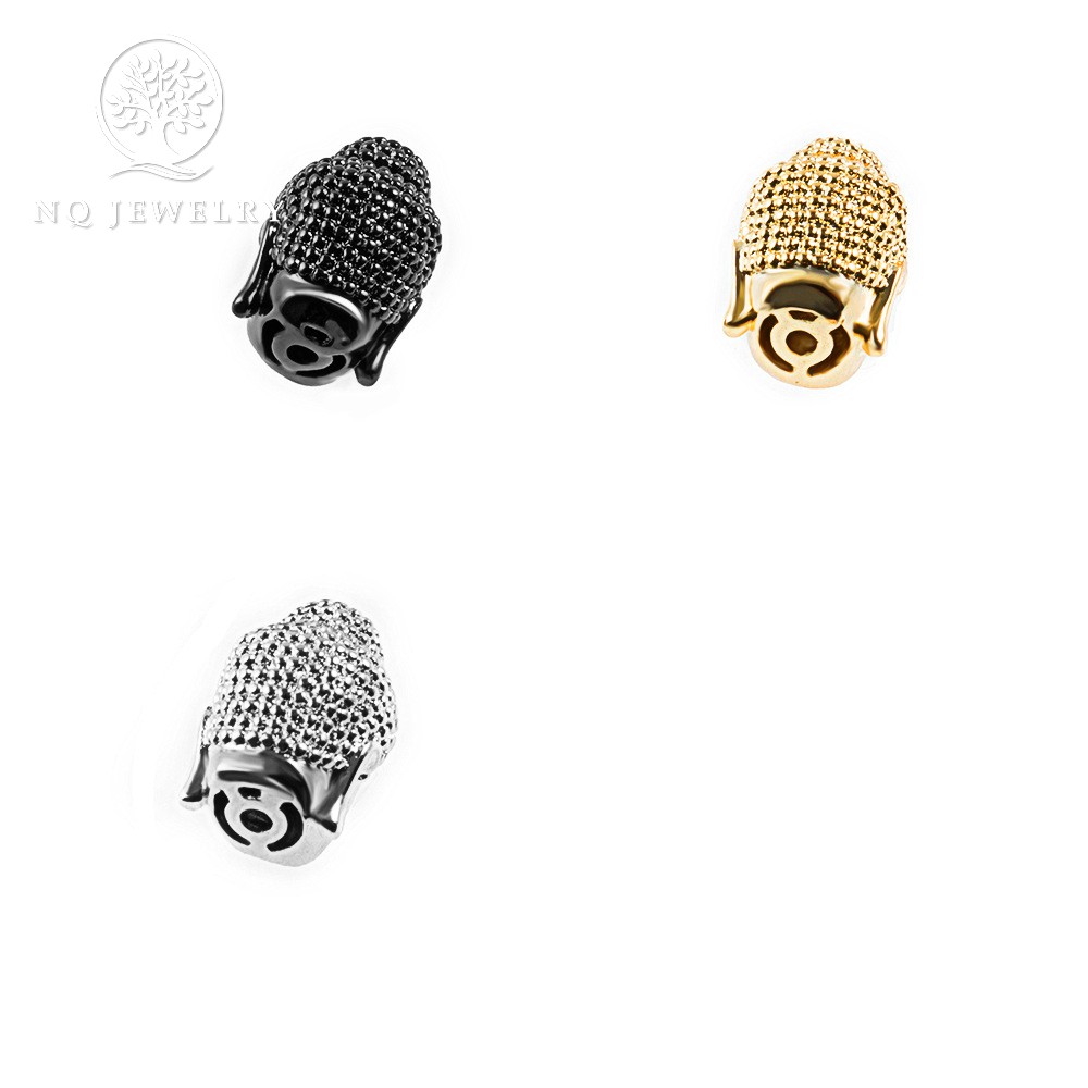 Charm hợp kim đầu phật xỏ ngang - NQ Jewelry