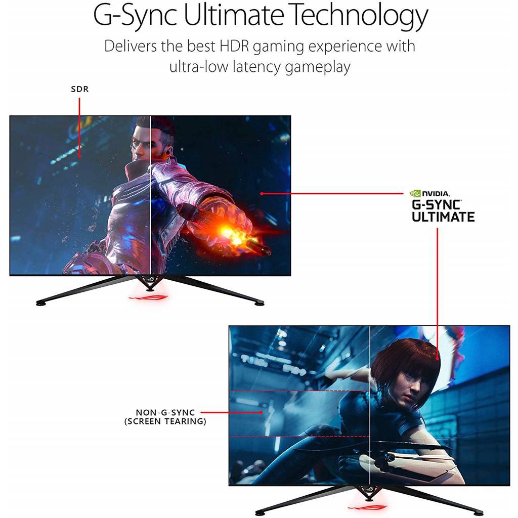 Màn hình máy tính Asus ROG Swift PG65UQ 65 inch 4K 144Hz GSync Hàng Chính Hãng