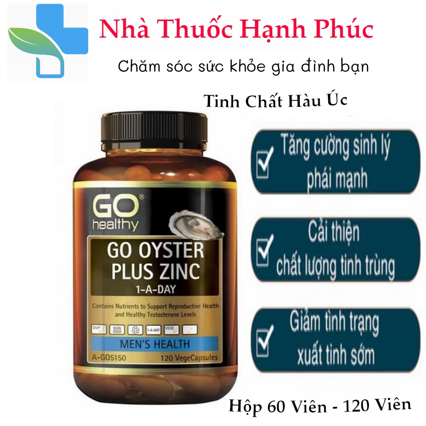 Tinh Chất Hàu GO Healthy Oyster Plus 60 Viên Nội Địa