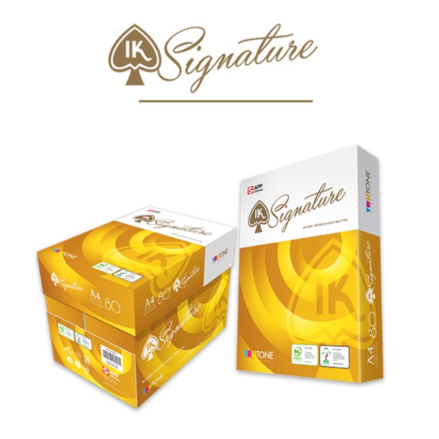 Giấy A4 IK Signature cao cấp - Định lượng 80gsm