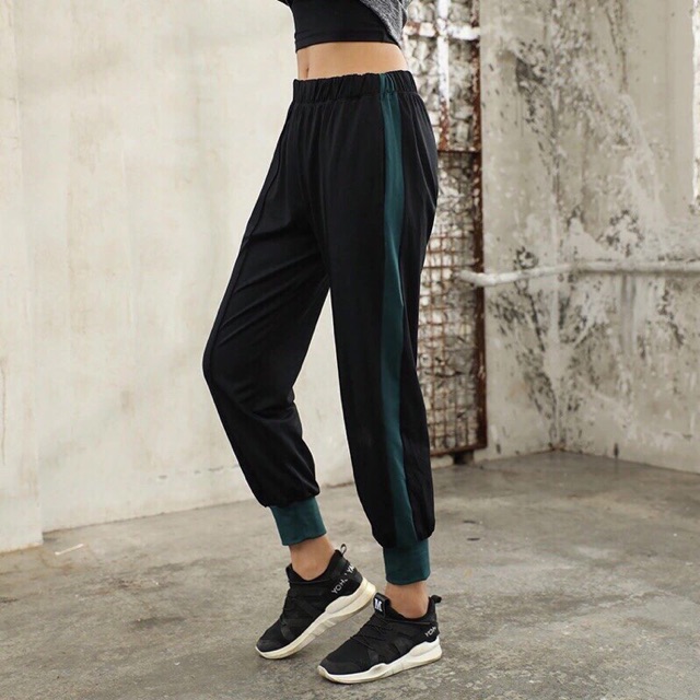 QUẦN JOGGER NỮ PHỐI MÀU CAO CẤP/ VNXK / LIN SPORT