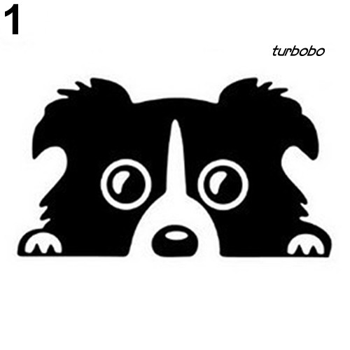 Miếng Dán Phản Quang Chống Thấm Nước Họa Tiết Chú Chó Con Dễ Thương Trang Trí Xe Hơi / Cốp Xe