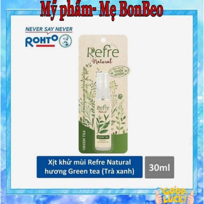 (Mẫu mới 2024) Xịt Refre phun sương khử mùi 50g (new)