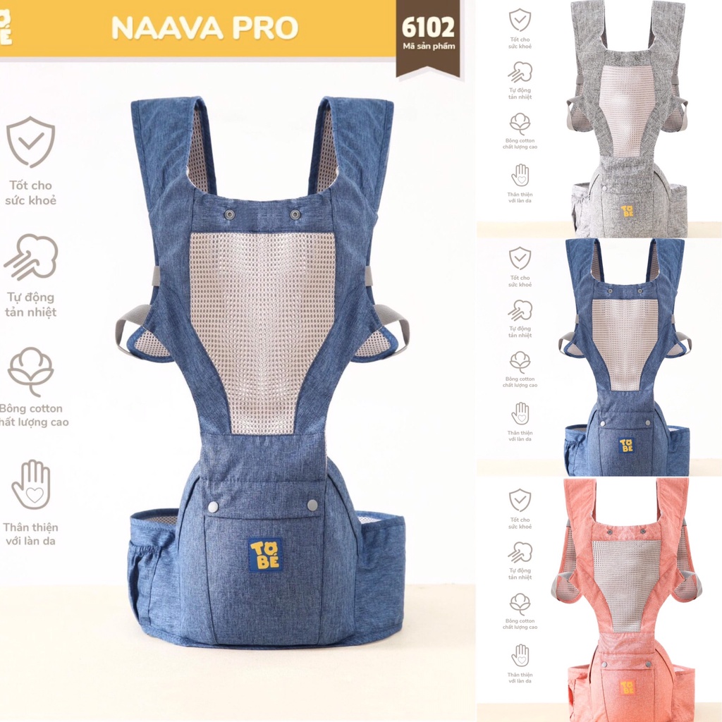[CHÍNH HÃNG] Địu em bé NAAVA PRO tiện lợi cho mẹ và bé 6102 Tobe