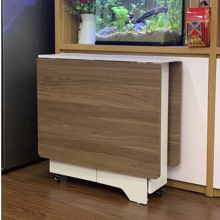 Bàn ăn thông minh có thể gấp gọn di chuyển dẽ dàng phù hợp với không giản bếp nhỏ