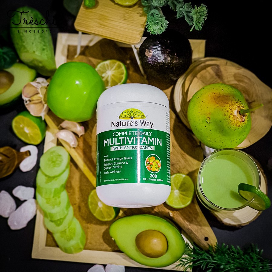 Viên Uống Đẹp Da Bổ Sung Vitamin Tổng Hợp Từ Rau Củ Quả Và Tảo Biển Nature’s Way | BigBuy360 - bigbuy360.vn