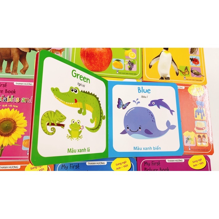 Sách Thư viện hình ảnh đầu tiên nhận biết thế giới xung quanh My First Picture Book song ngữ