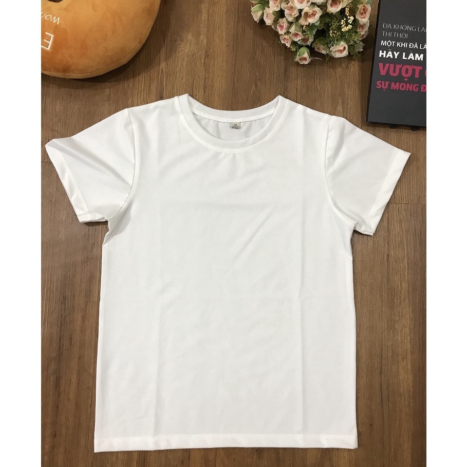 Áo thun nữ cổ tròn trắng Size XL,XXL,XXXL vải dày mịn form rộng Kabuto