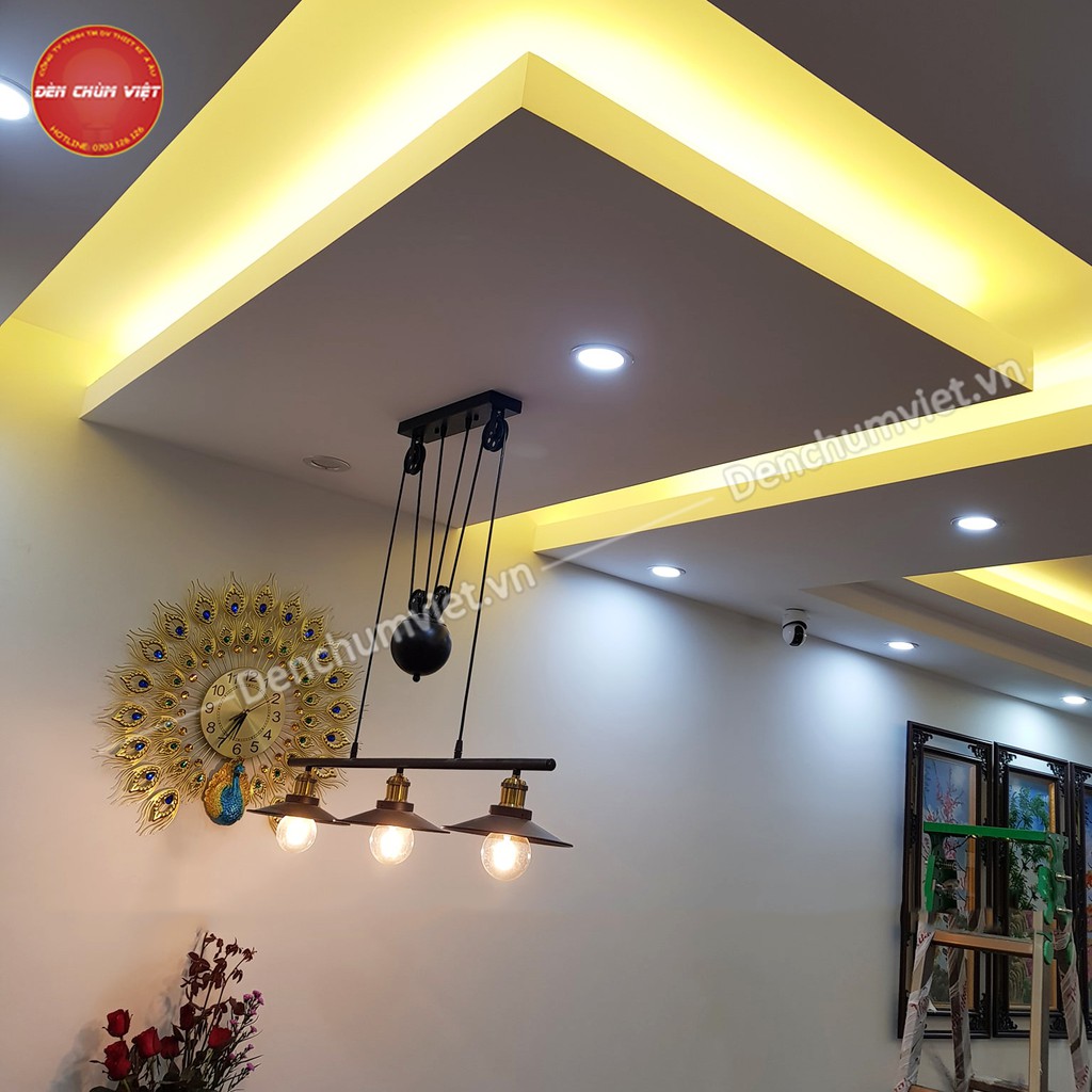 Dây led 5730 dây led 2 đường bóng siêu sáng  trang trí trần thạch cao, cầu thang, tủ...
