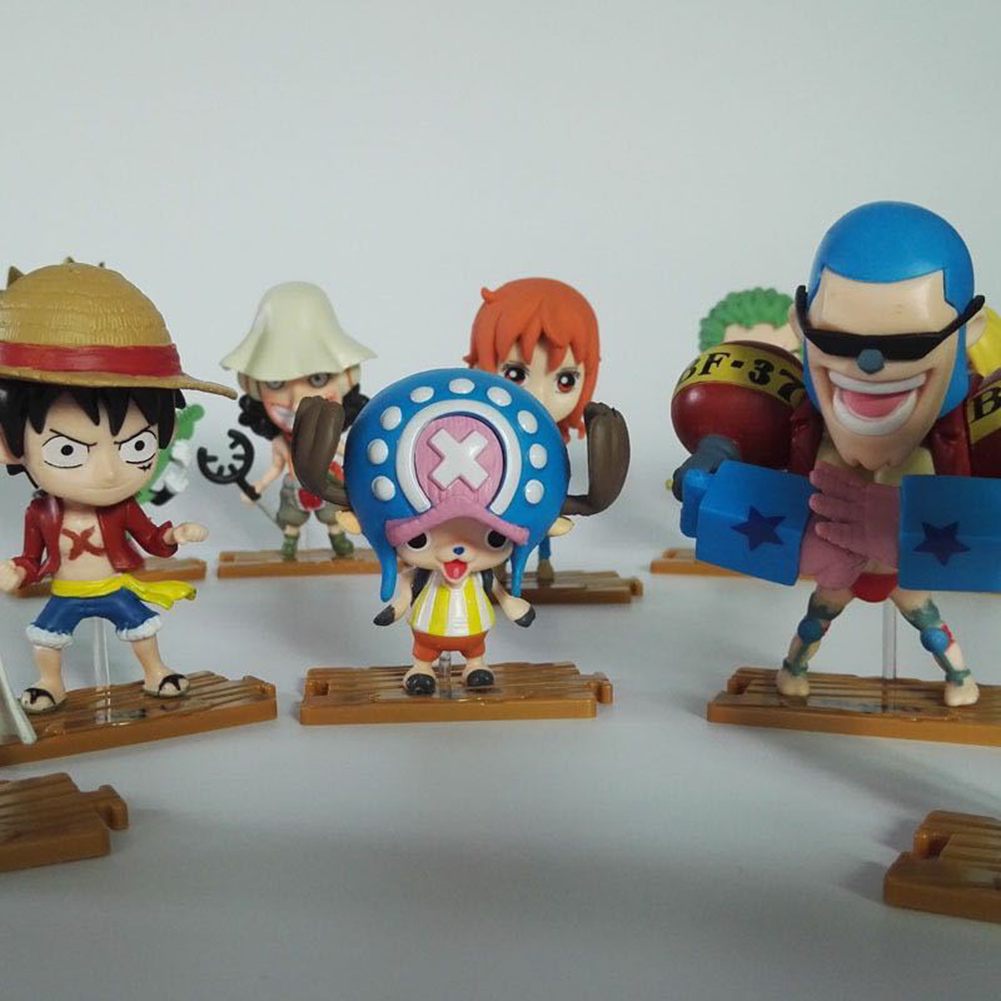 Set 10 Mô Hình Nhân Vật Luffy Trong Phim Hoạt Hình One Piece