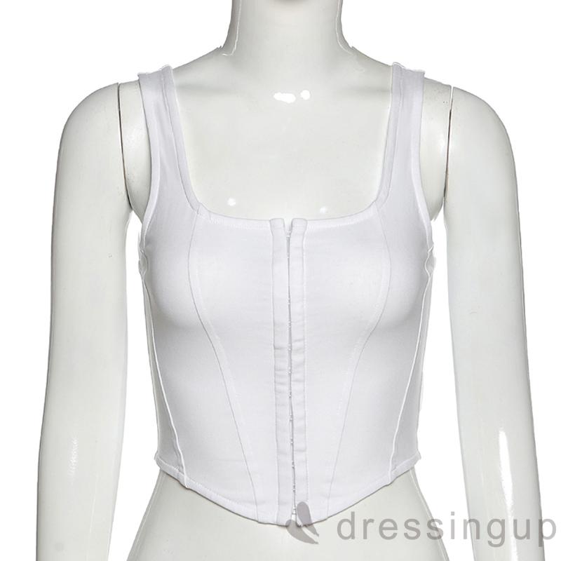 DRESSINGUP-Áo Nữ Không Tay Kiểu Dáng Thời Trang Quyến Rũ