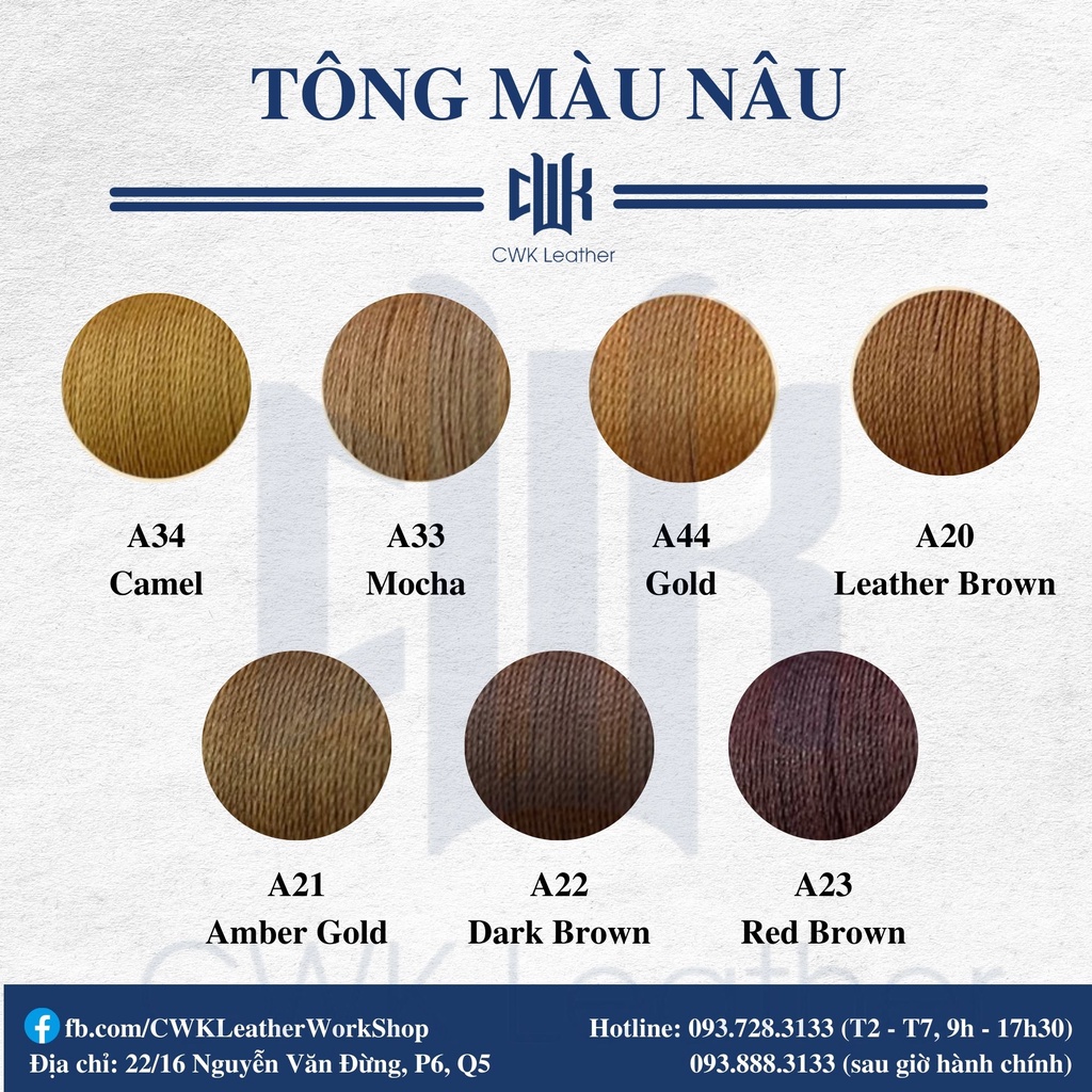 Chỉ sáp 0.65mm may đồ da, thắt vòng tay macrame Artisan Soul(tông xanh dương xanh lá)