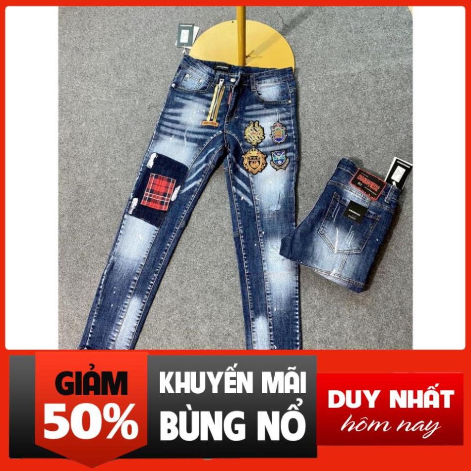 Quần Bò Nam, Quần Dài DSQ Màu Đen Nhiều Mẫu Siêu Đẹp