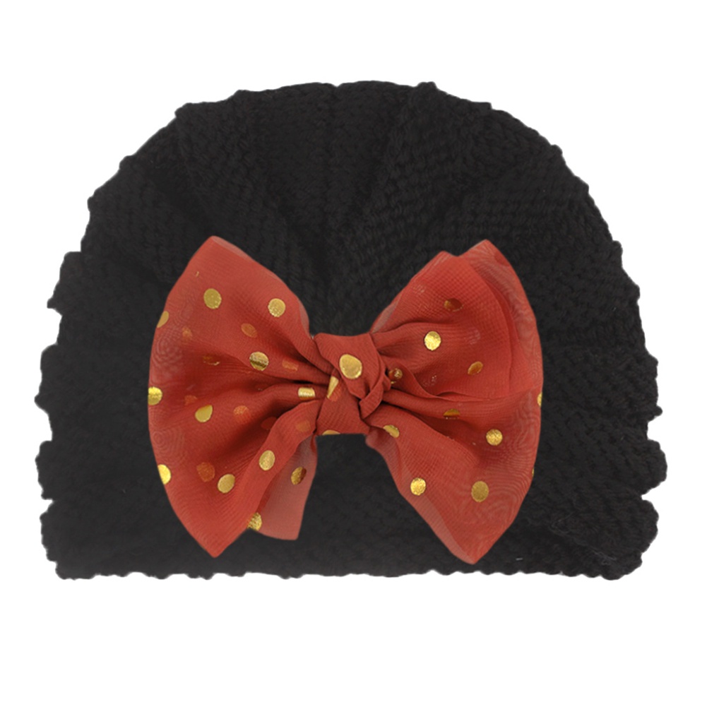 Mũ Len Trùm Đầu Đính Nơ Phong Cách Hồi Giáo Thời Trang Cho Bé 12 Màu Lựa Chọn