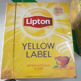 Trà lipton nhãn vàng 100 gói