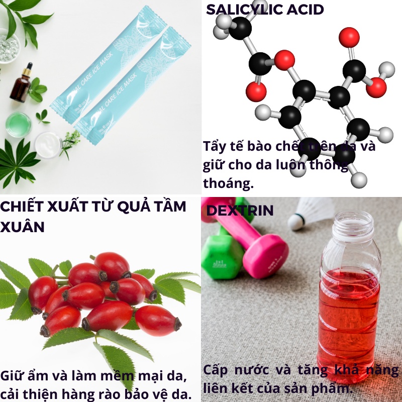 Mặt nạ dưỡng ẩm kiềm dầu Hathor Beauty dạng gel giúp mờ thâm sáng da giảm mụn hiệu quả chính hãng Hộp 20 gói/ 3g