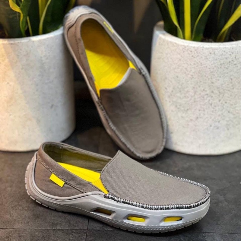 Giày lười vải Tide line Cross cho nam | BigBuy360 - bigbuy360.vn