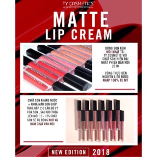SON KEM LÌ TY COSMETICS (Matte Lip Cream)