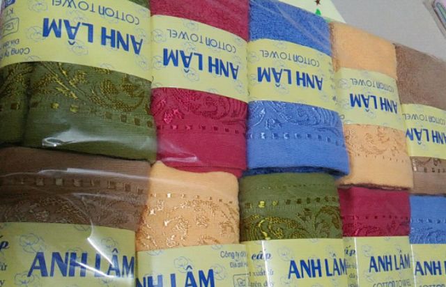 Khăn Rửa Mặt Sợi Bông Coton Cao Cấp Anh Lâm