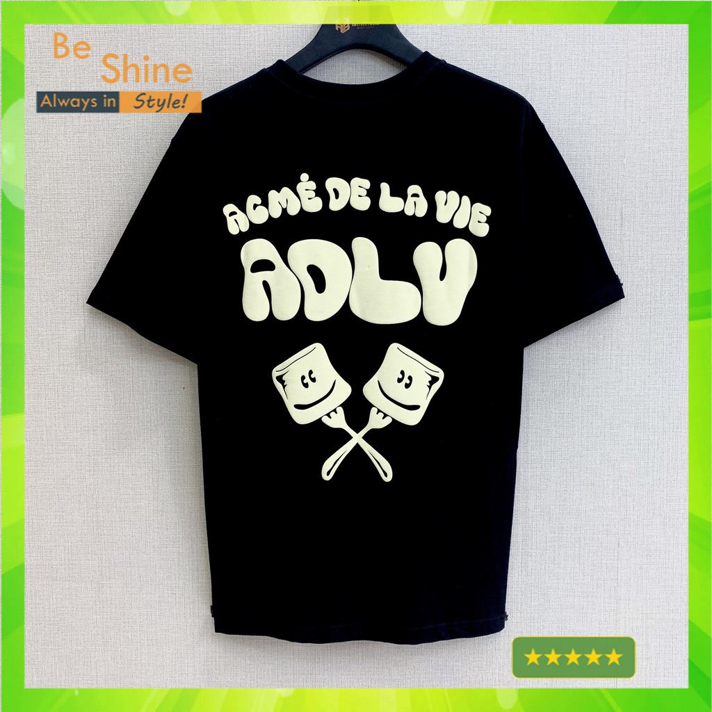 Áo Thun Unisex In Hình ADLV MarshMallow Kẹo Dẻo Độc Đáo , Áo Phông Cotton Cổ Tròn Thời Trang Nam Nữ Phong Cách Hàn Quốc