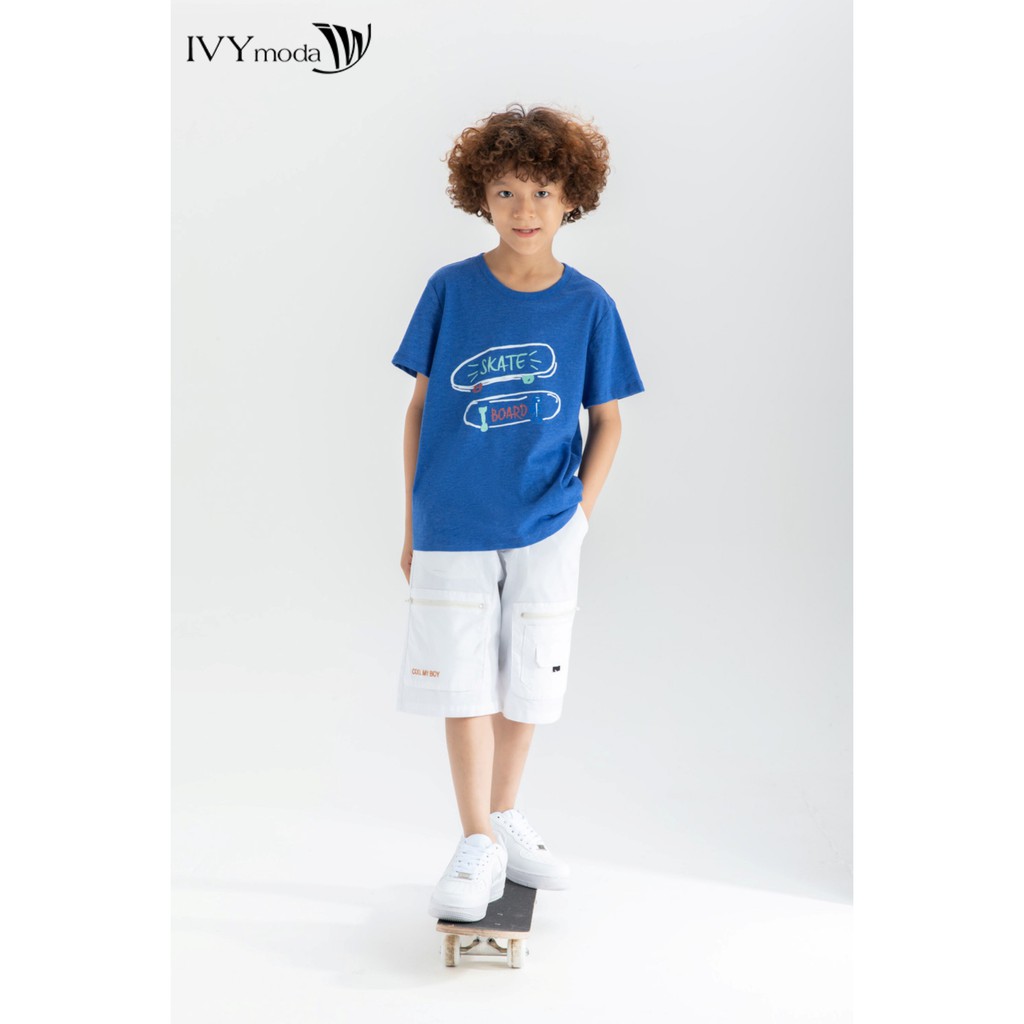 Quần lửng khaki 2 túi bé trai IVY moda MS 21K1166