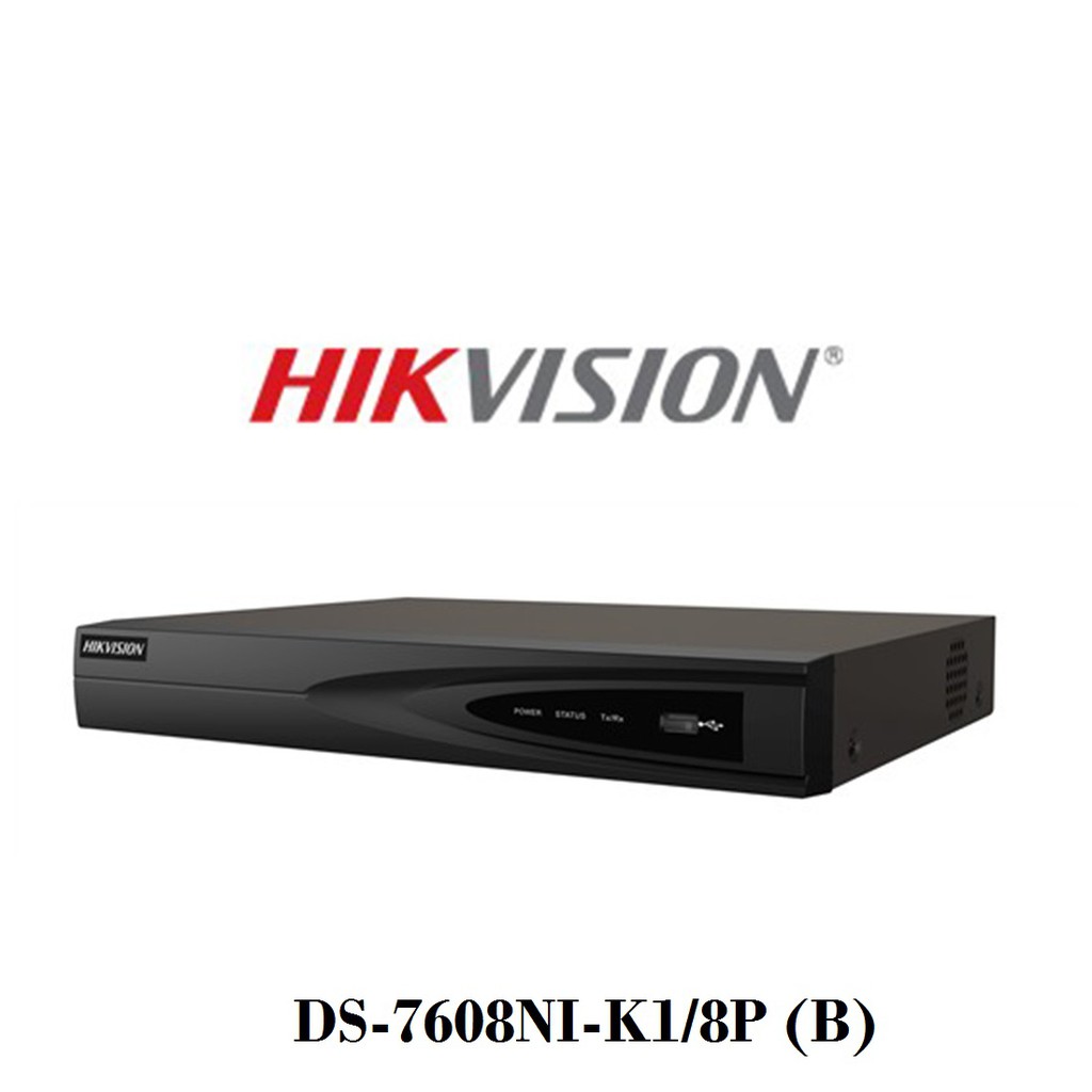 Đầu ghi hình camera IP 8 kênh HIKVISION DS-7608NI-K1/8P (B)