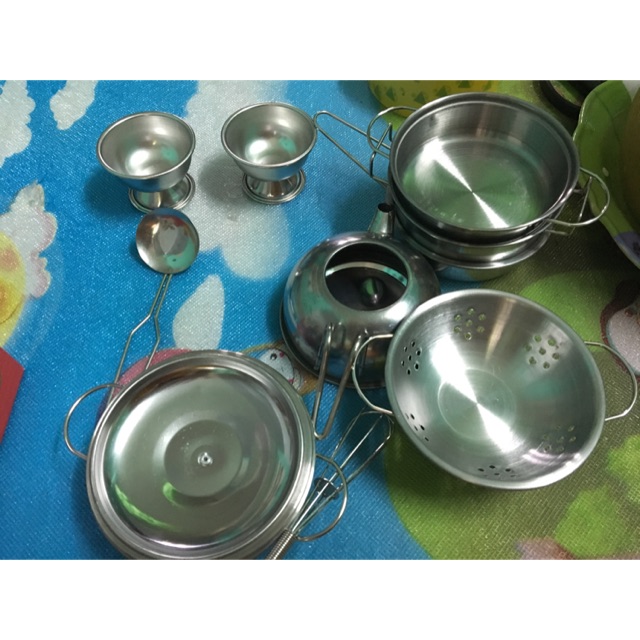 Bộ đồ chơi nấu ăn bằng inox