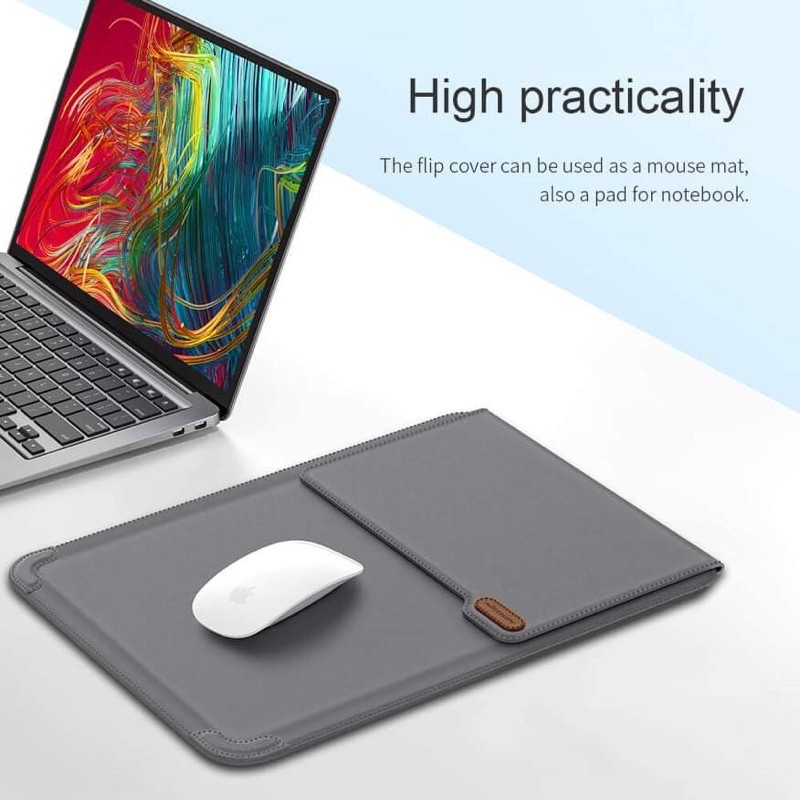 NILLKIN Versatile Laptop Sleeve For Macbook 13.3 , 16.1 inch / Túi da cao cấp cho Laptop 14 inch chính hãng NillKin