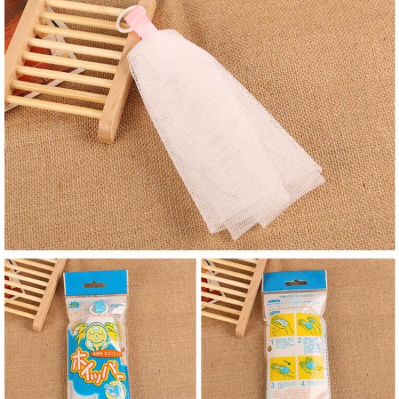 Túi Lưới Đựng Xà Phòng Tiện Lợi - Túi Lưới Tạo Bọt Xà Bông Thông Minh