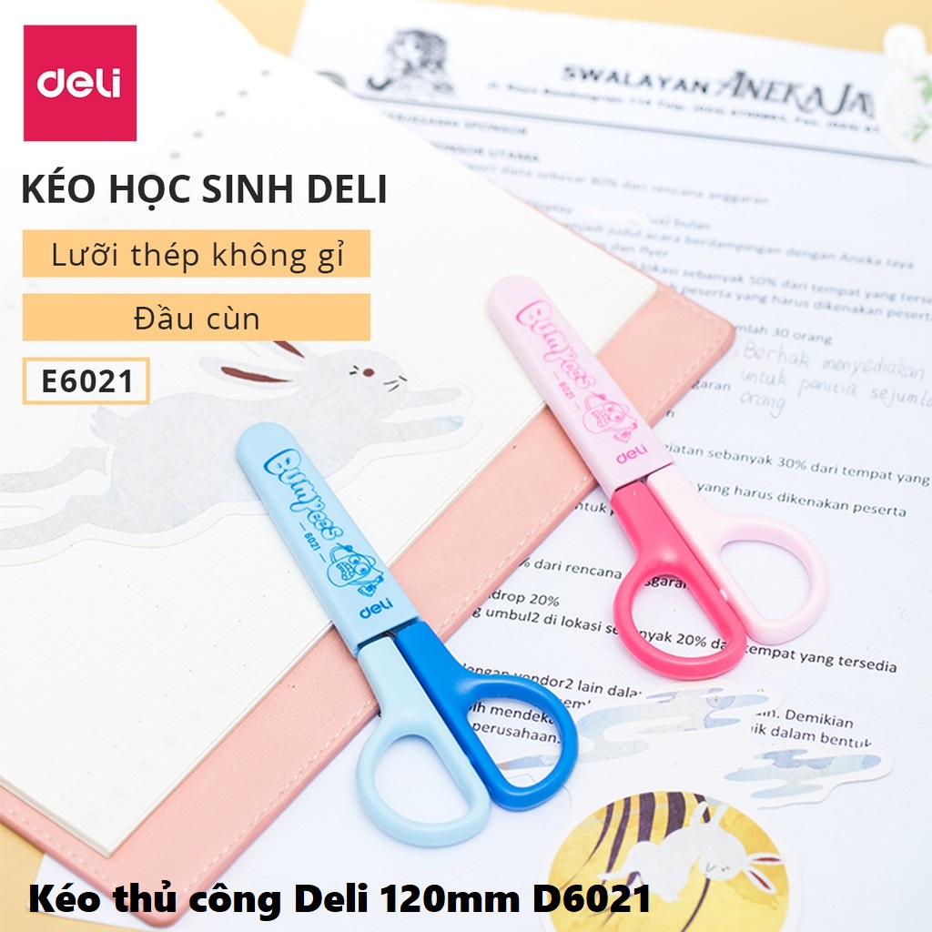Kéo thủ công học sinh Deli/Classmate - SC202/SC203/SC204/SC205-6000/6021/6022/6023 - vpp Quế Anh