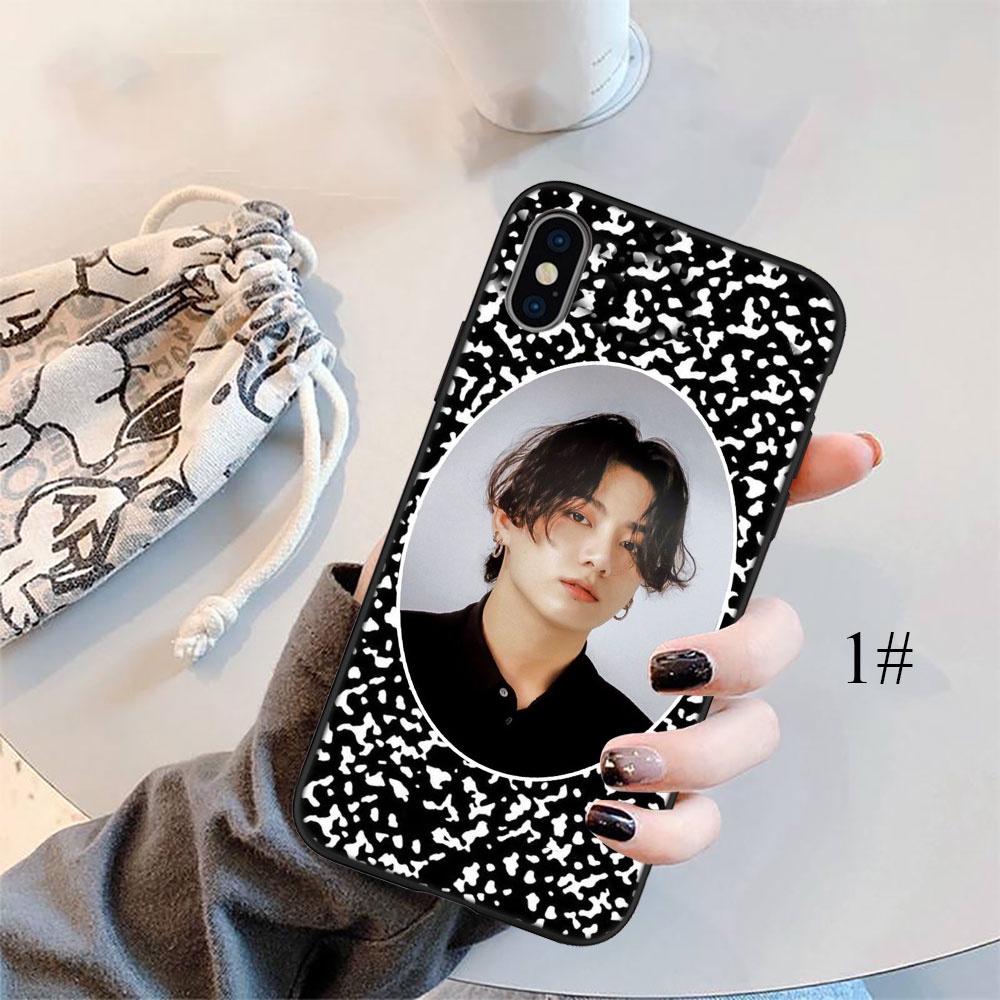 Ốp Điện Thoại Silicon Dẻo In Hình Jeon JungKook Jung Kook FO41 Cho iPhone 5 5S 6 6S 7 8 11 Pro Max Plus SE XR