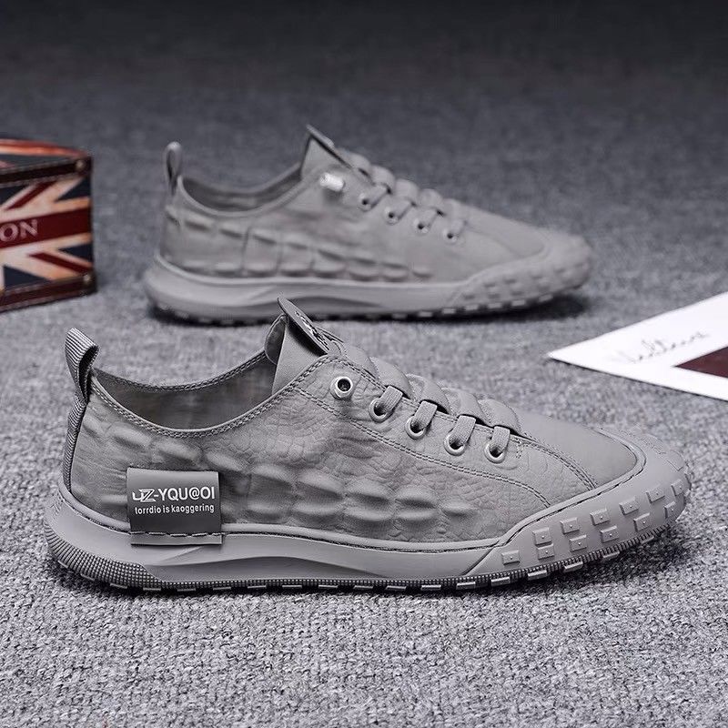 Giày Vải Canvas Thoáng Hơi Thời Trang Phong Cách Hàn Quốc Dành Cho Nam