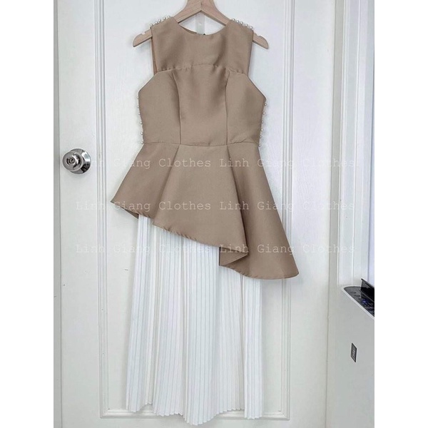 ÁO TAFTA đính ngọc vạt chéo 🥰 hottrend áo dáng peplum nút ngọc😘😘😘 | BigBuy360 - bigbuy360.vn