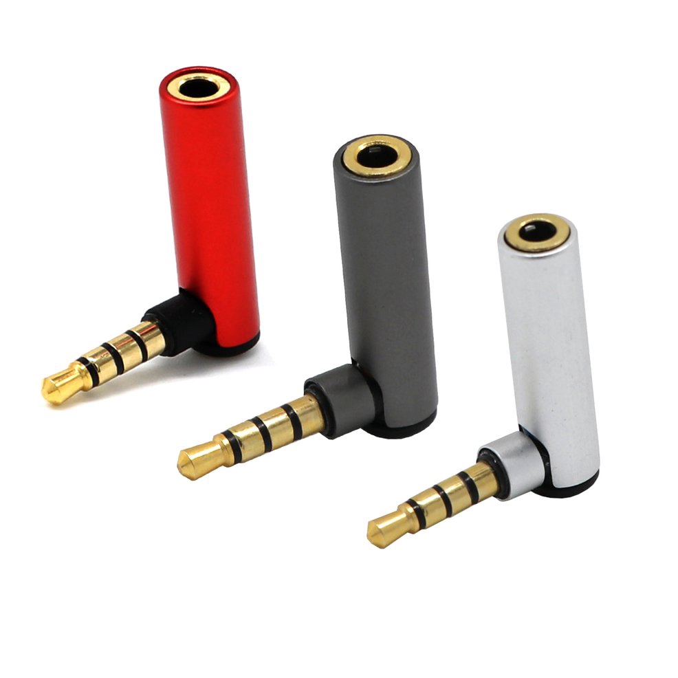 1 Đầu Chuyển Đổi Giắc Cắm 3.5mm Sang Lỗ Cắm L 90 Độ