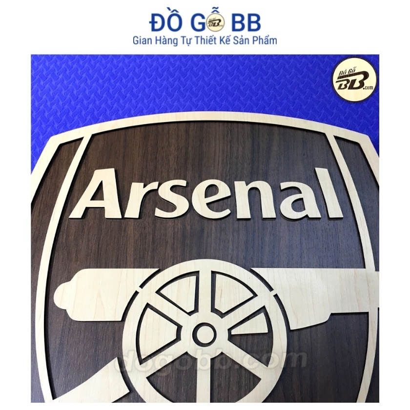 Logo Bóng Đá Logo Arsenal  Decor Trang Trí Treo Tường Bằng Gỗ Bền Rẻ Đẹp - Đồ Gỗ BB