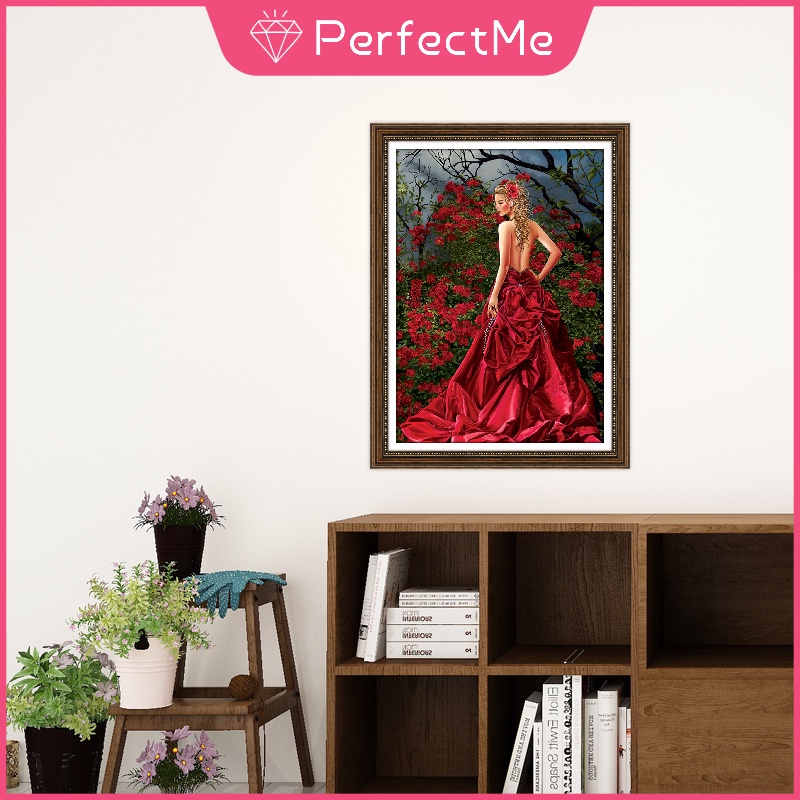 Bộ tranh đính đá tự làm hiệu ứng nghệ thuật 30X40CM trang trí nội thất