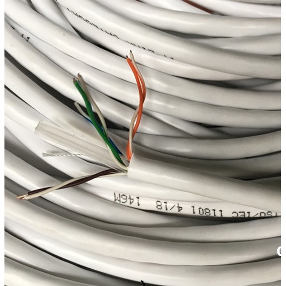 Dây mạng Cat6 màu trắng bấm sẵn giá/mét