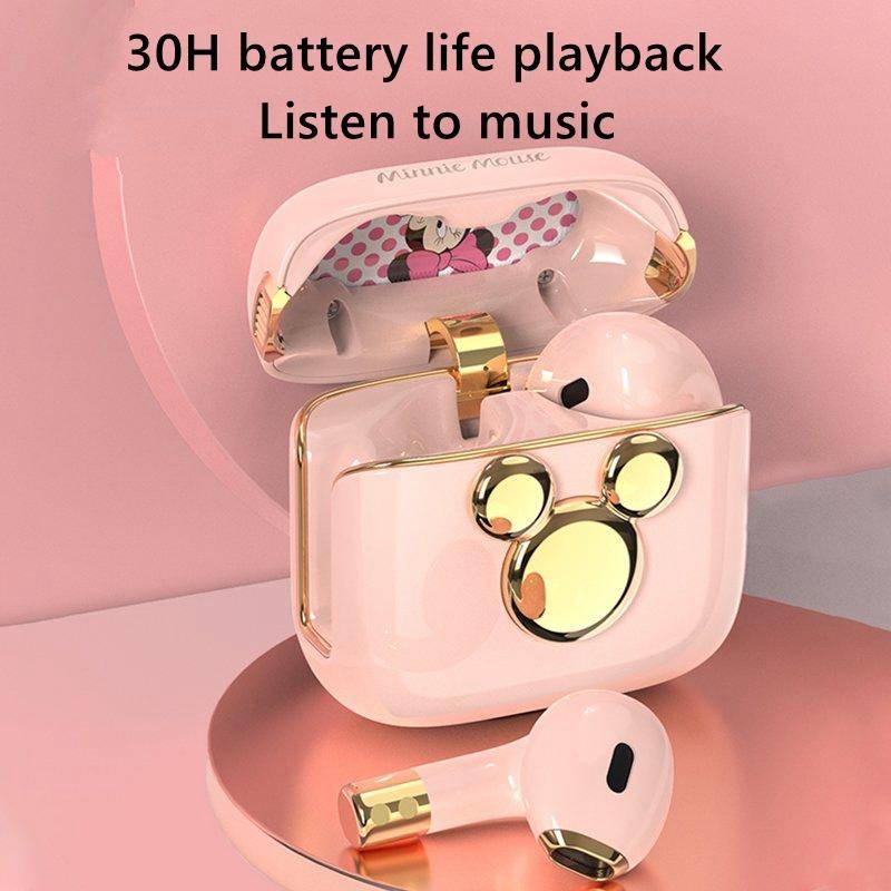 Tai Nghe Nhét Chụp Chup Tai Bluetooth Không Dây Chống ồn Blutooth Chơi Chơi Game Tai Nghe Pro Gameming Gaming Disney Mickey Mouse Gấu Dâu Tây Lotso Mini Android Earbud Earphone TWS Earphones Có Mic