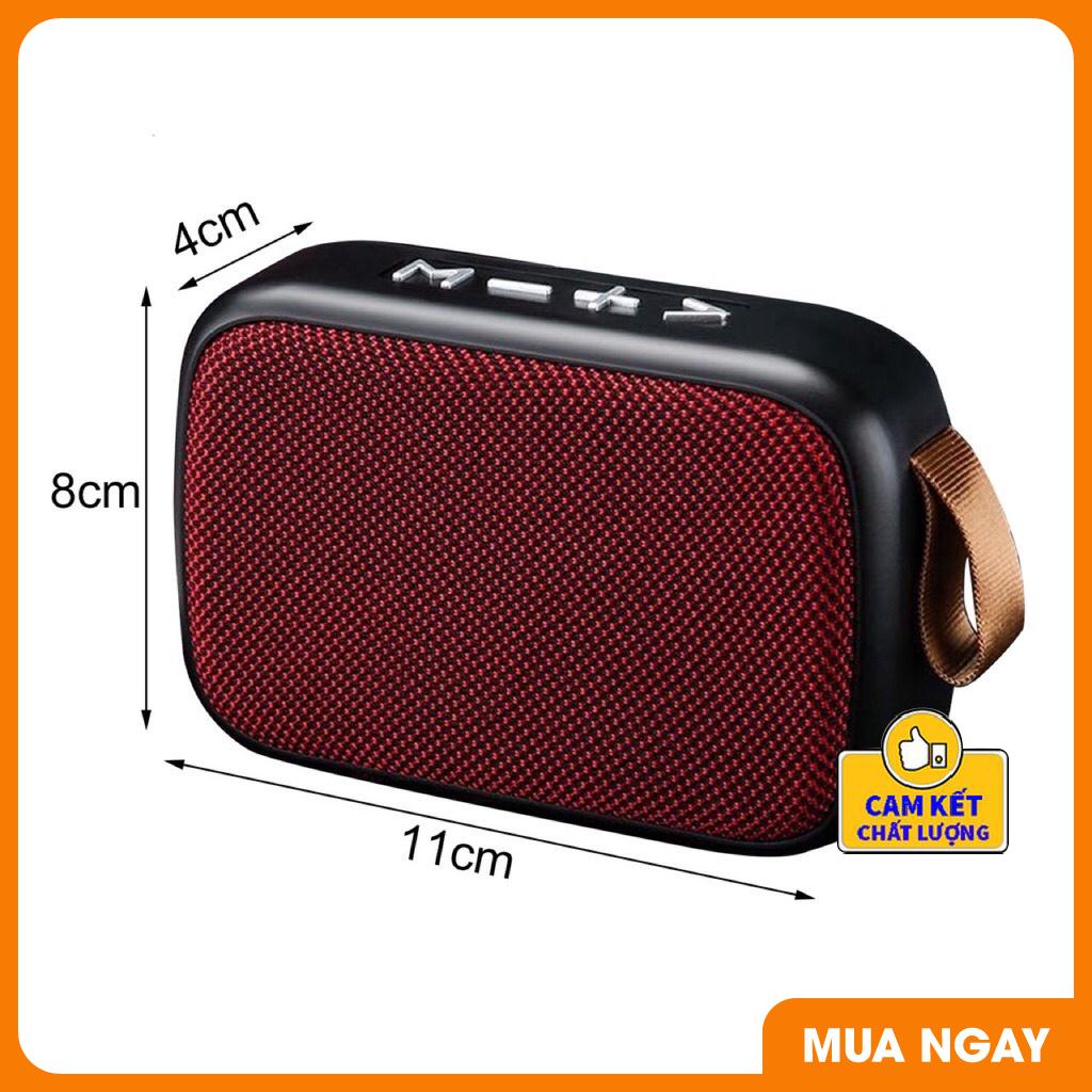 Loa bluetooth mini nghe nhạc dáng nhỏ gọn cầm tay hỗ trợ cắm USB và thẻ nhớ âm thanh chuẩn stereo