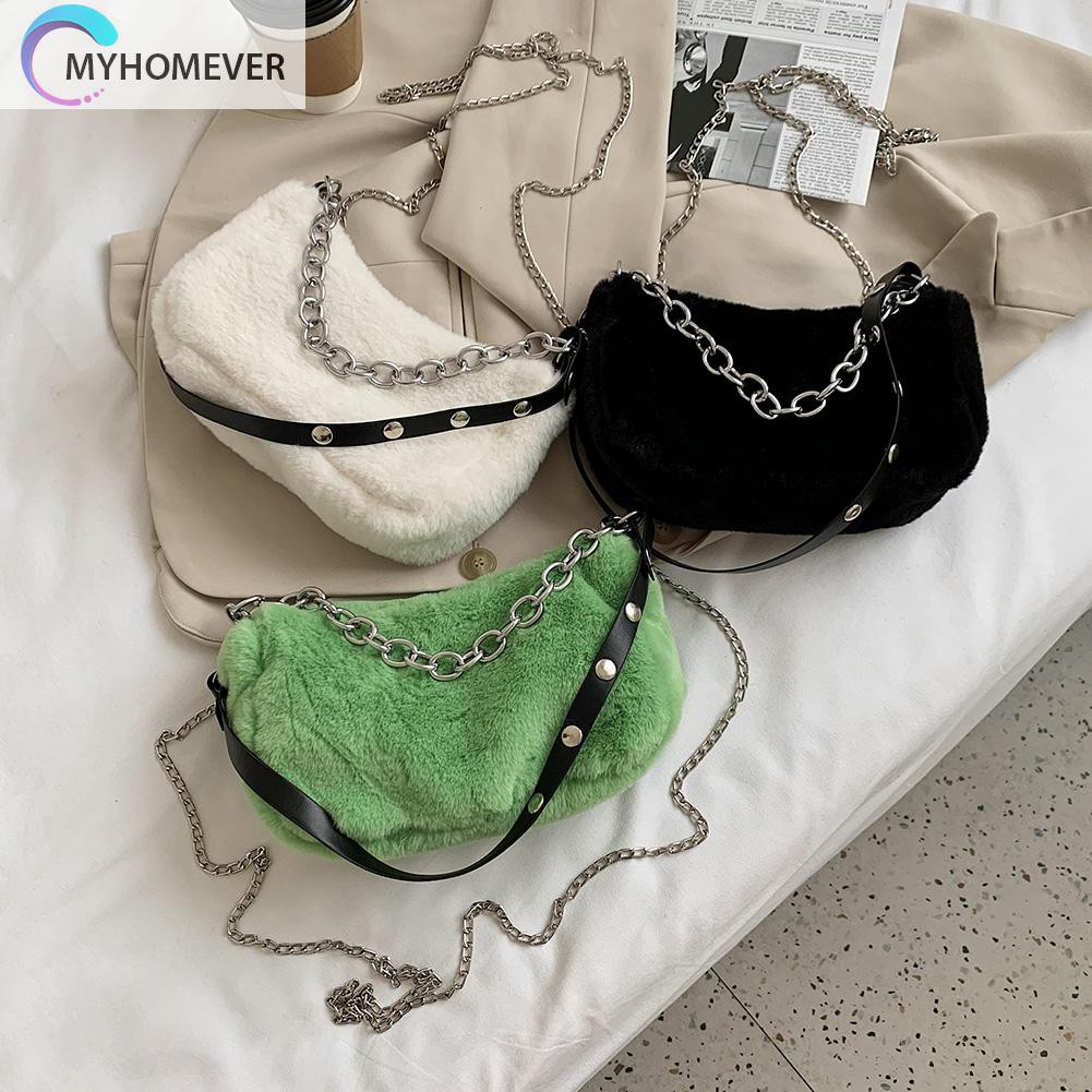 Túi Lông Đeo Chéo Vai Thời Trang Cho Nữ