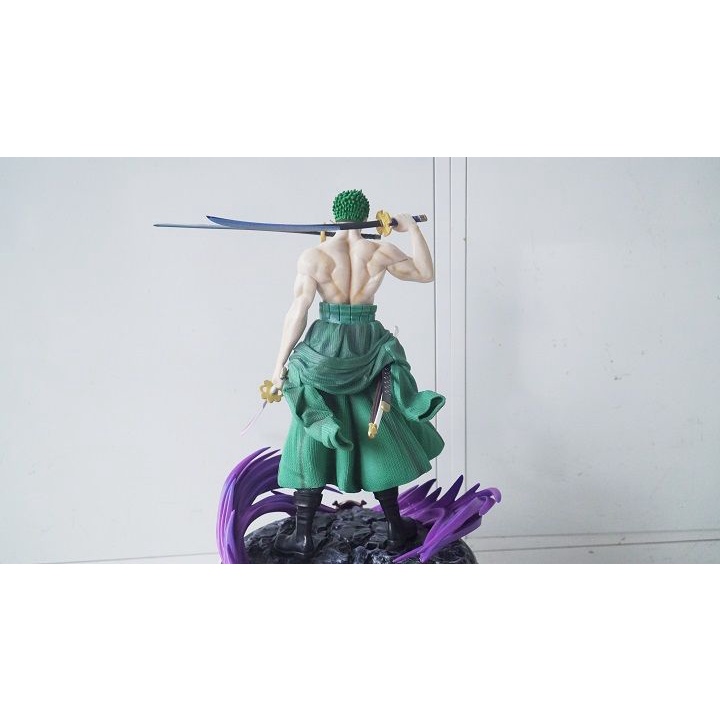 Mô hình nhân vật Zoro Sauron Roronoa 36cm có đế siêu to 2 đầu tam kiếm 3 vỏ bao - Mô hình Zoro One Piece