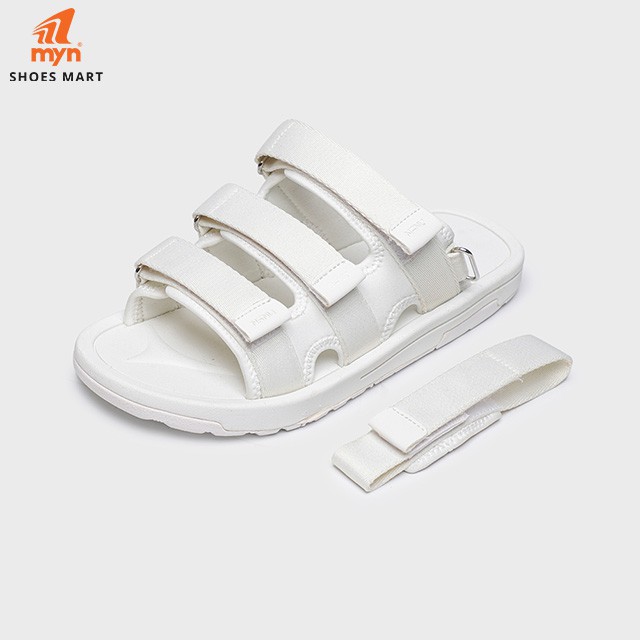 [Mã FASHIONMALLT4 giảm 15% tối đa 30K đơn 150k] Giày Sandal Nữ Nanu 05 ALL WHITE 3 quai Ulzzang