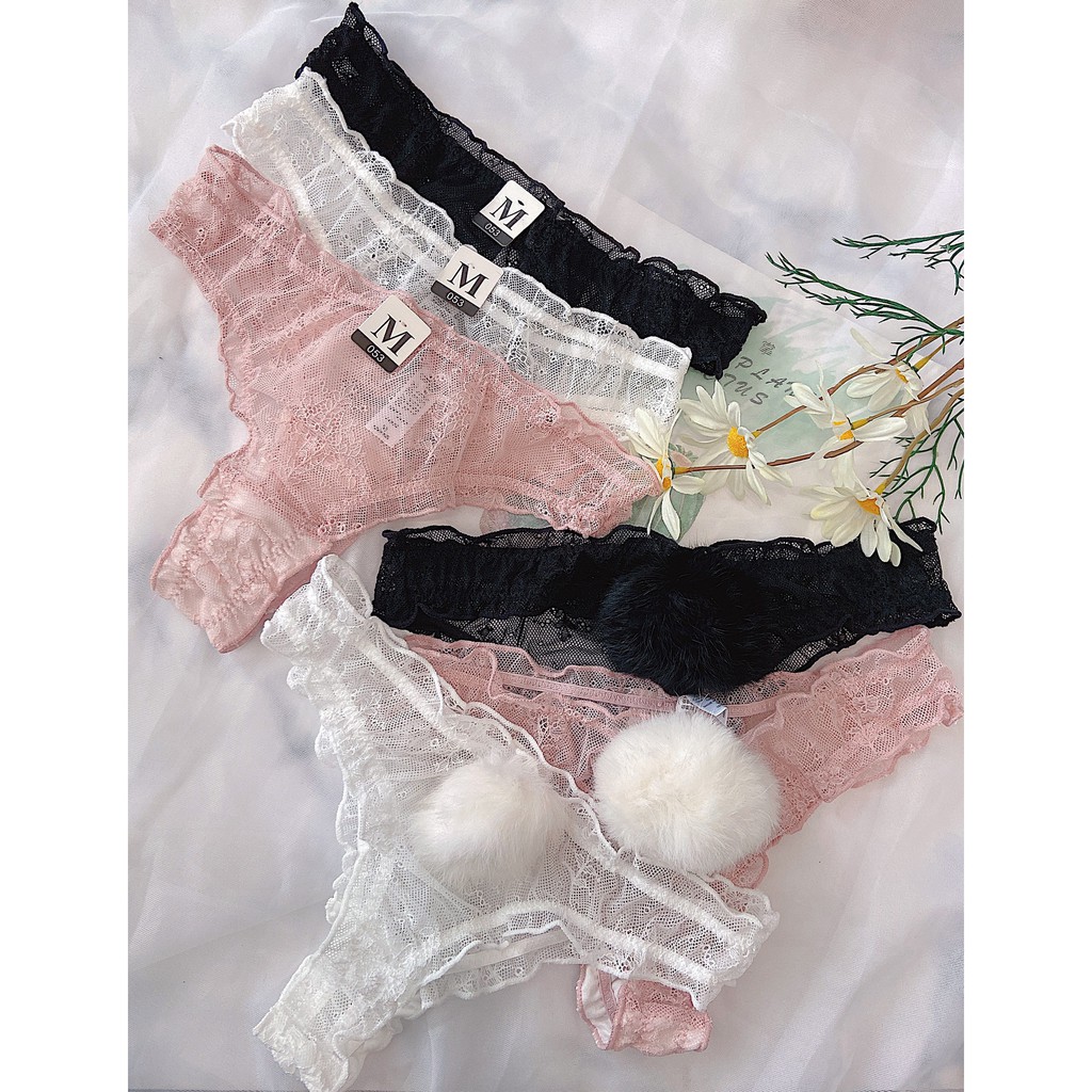 Quần lót ren lọt khe đuôi thỏ BUNNY - QL042 | BigBuy360 - bigbuy360.vn