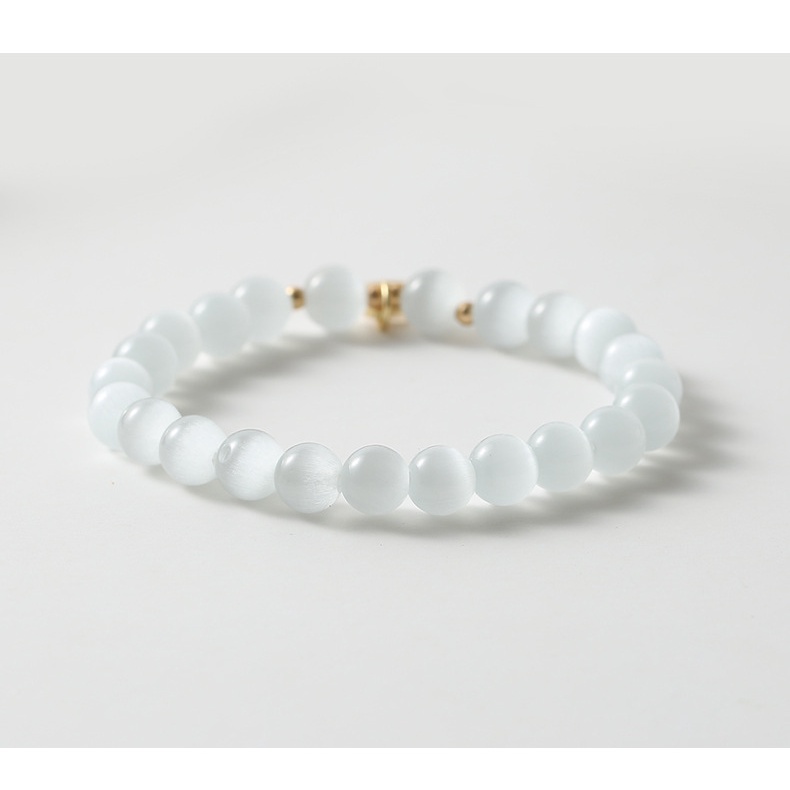 [Hàng Mới] Vòng Đeo Tay Hạt Đá Opal Fu Nhỏ Nhắn