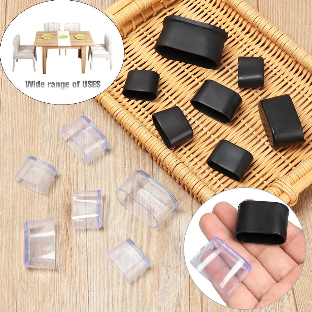 Set 4 Miếng Silicone Bọc Chân Bàn Ghế Chống Trượt Nhiều Màu