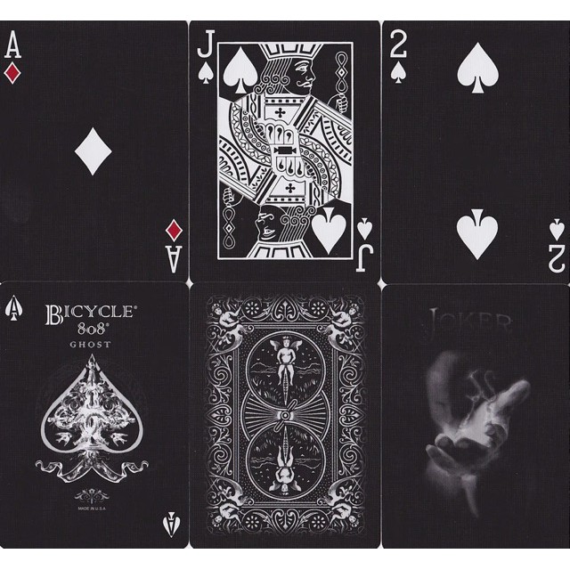 Bộ bài tây Bicycle Black Ghost Playing Cards [Hàng mỹ] Dùng chơi bài và làm ảo thuật